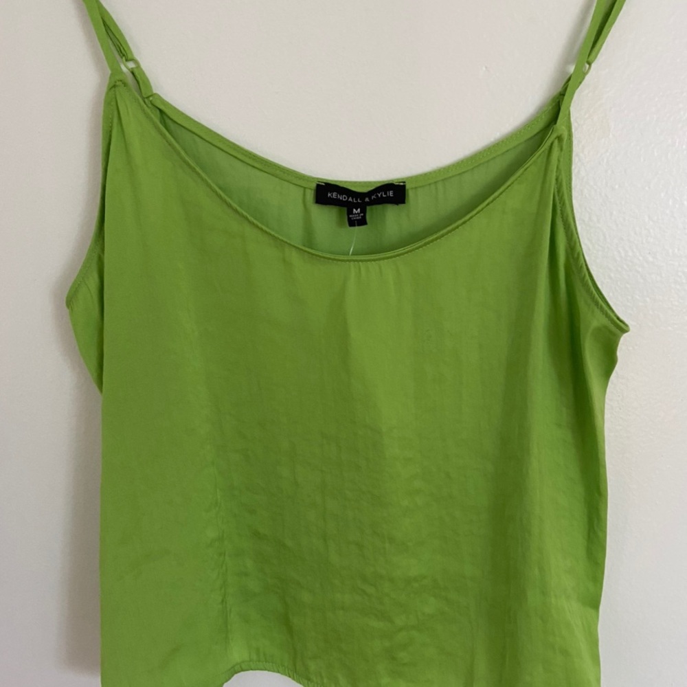 Kendall &Kylie Lime Green Tank w/Adjustablestraps